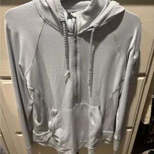 Athleta women's Zip Up Light Gray Sweater